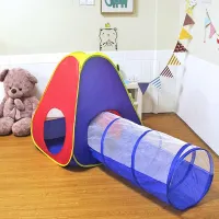 Детска палатка с тунел за игра