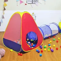 Детска палатка с тунел за игра